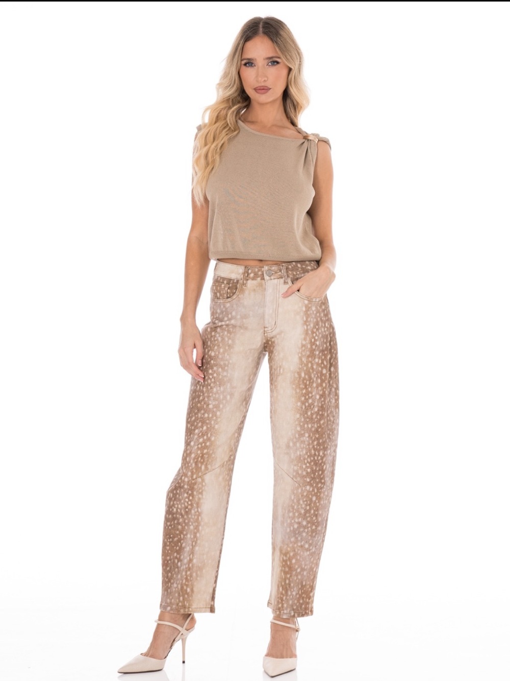 Wild Fawn High-Rise Barrel Jeans